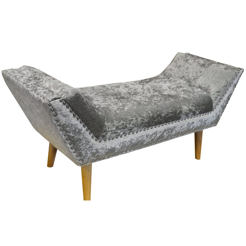 Evie Polyester Blend Upholstered Bench