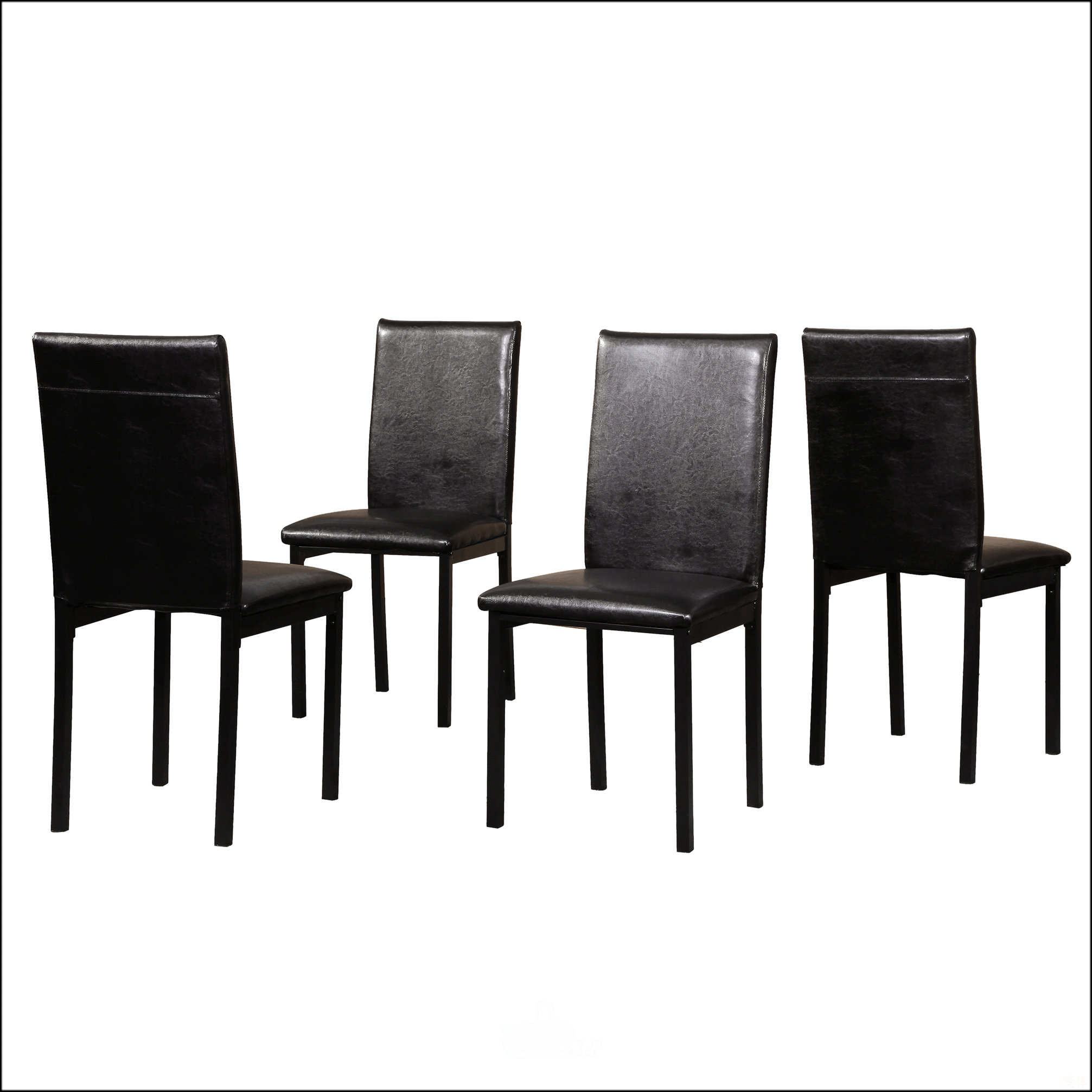 Ebern Designs Faux Leather Seat Metal Frame Dining Chairs - Wayfair Canada