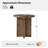 Amandine 22-Inch Modern Solid Wood End Table with Sturdy Panel Base