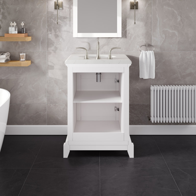 Pineville 24" Single Bathroom Vanity Set, White