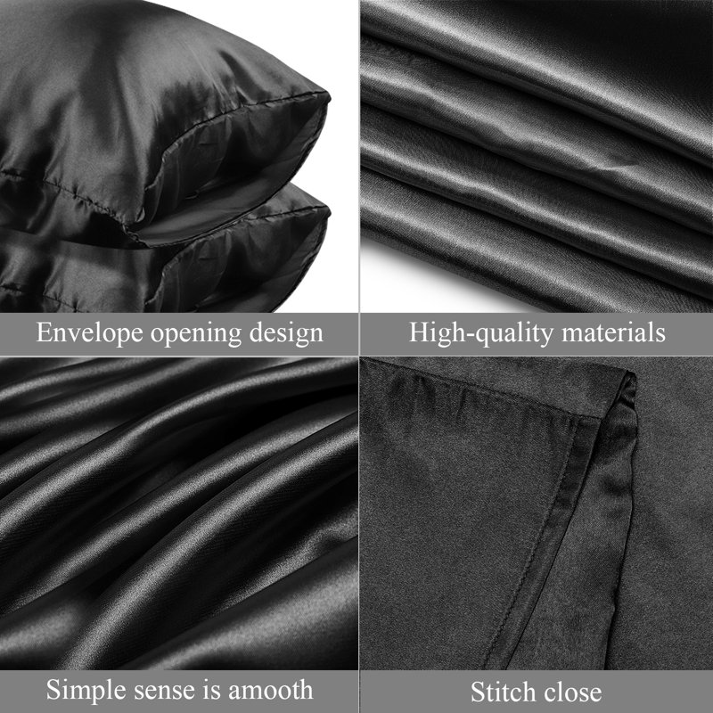 Satin - Set of 2, Black