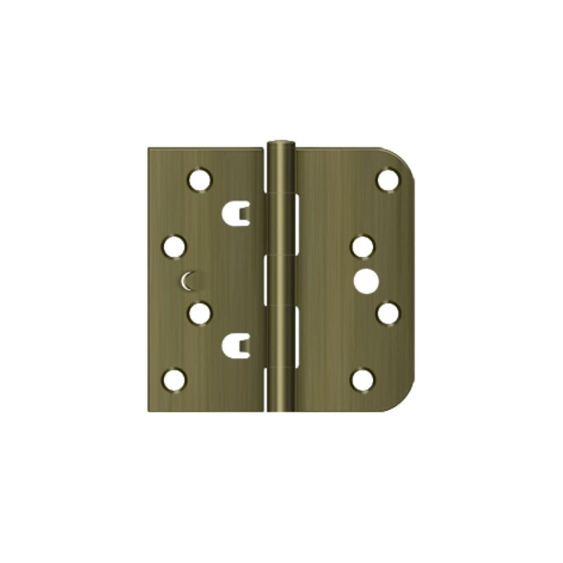 Steel Butt Bearing Hinge, Antique Brass