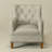 29.5'' W Top-Grain Genuine Leather Upholstered Armchair-1233655020