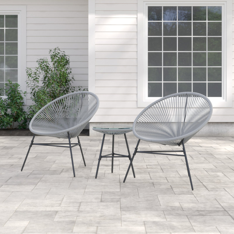 2 Seater Conversation Set, Grey