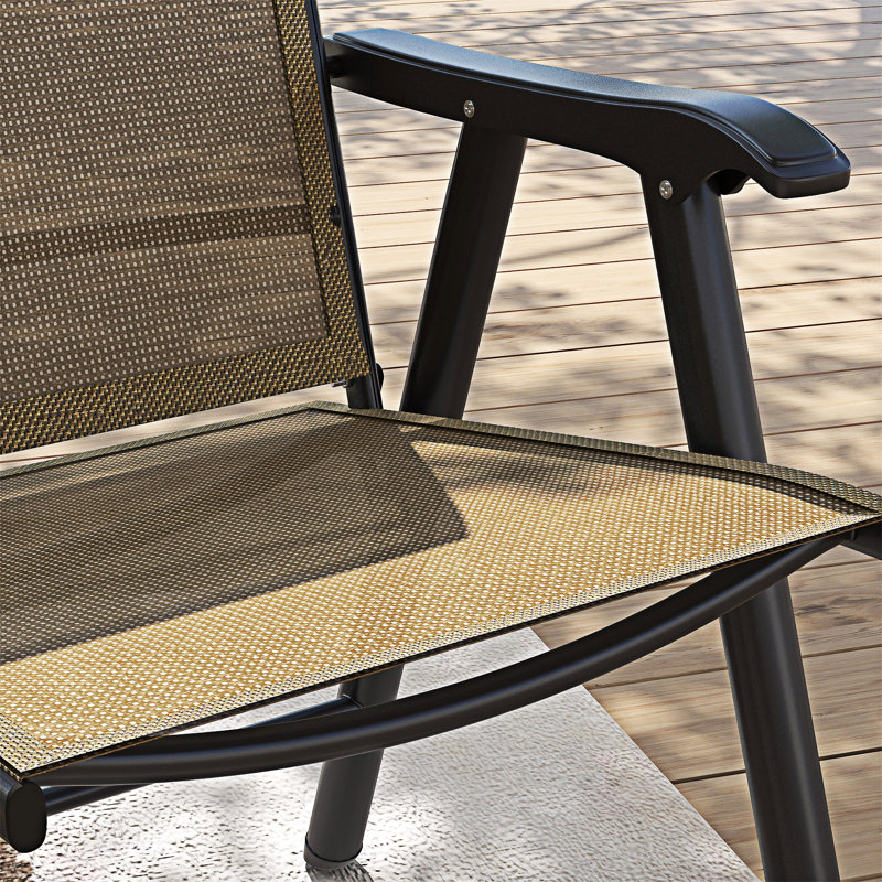 Ensemble de 4 chaises de patio pliantes
