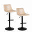 Ensemble de 2 tabourets de bar pivotants Halima Rockel-1925386965-1921953363