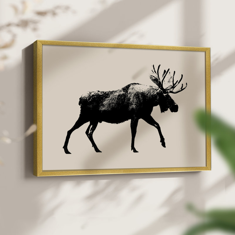 Wild Ambler I -Framed Print - Restickable, Gold, 8" H x 10" W