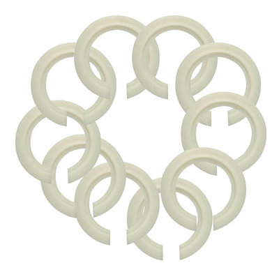 E26 to E14 Lamp Shade Adapter Ring, 6 Pack Screw Lampshade Reducer Washer E26 Lamp Rings, 44mm to 28mm Lampshade Converter Ring Plastic Light Shade Replacement Pack 10