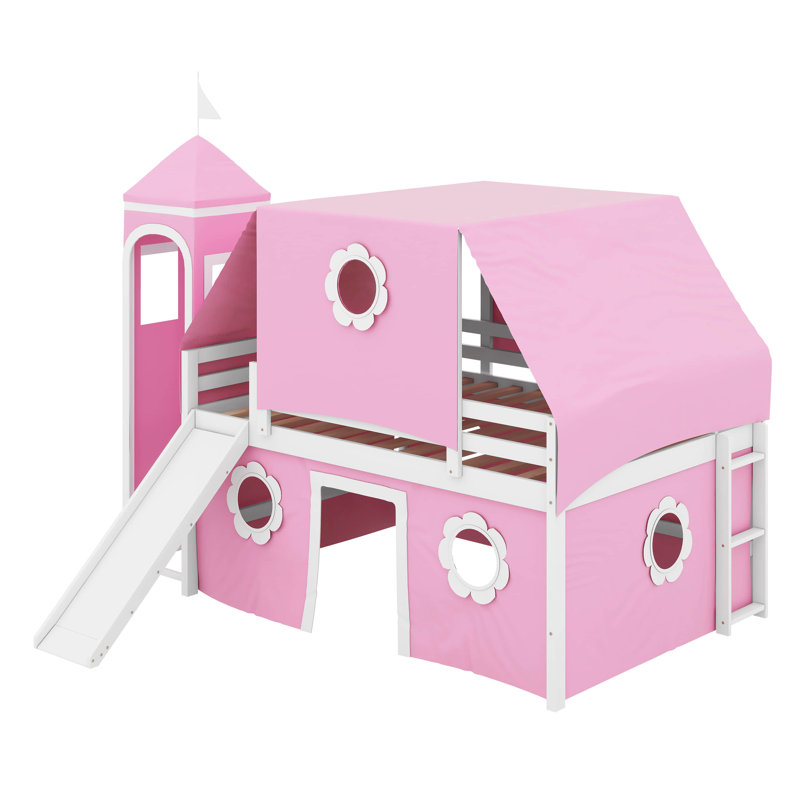 Lit pour enfant Bozman, Rose, Double
