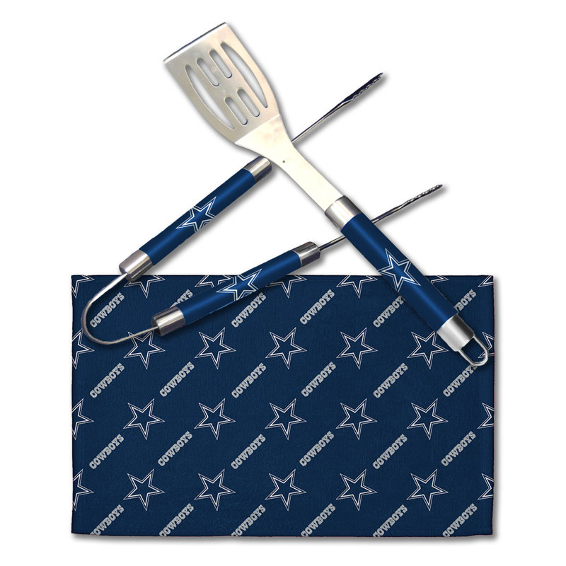 Ensemble d'outils de cuisson en acier inoxydable, Cowboys de Dallas