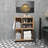 Modern Multi-Purpose Cabinet, Atlantic Pine & Anthracite, 23.6 x 31.9 x 13.8 inches | 100% Melamine Coated Particle Board, 0.7 inches Thick | Features Shelves, Wall-Mountable, and Rolling Legs for Versatile Storage Solutions-109343688
