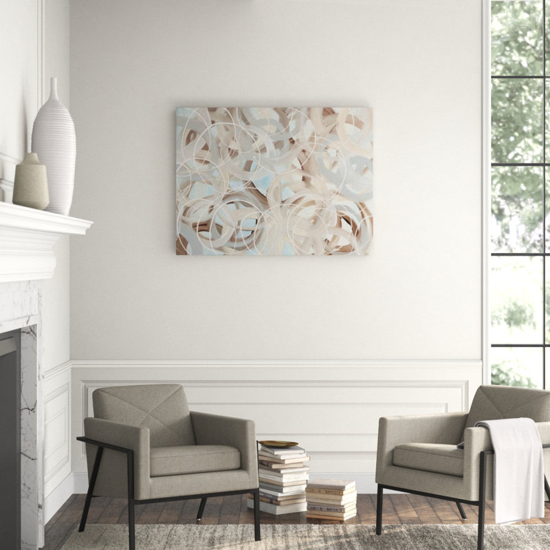 Blurred Circle Print by Samuel Kane, 24" H x 32" W, Glass Coat