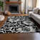 Premium Machine Washable Cerrito AMF551 Black Rug