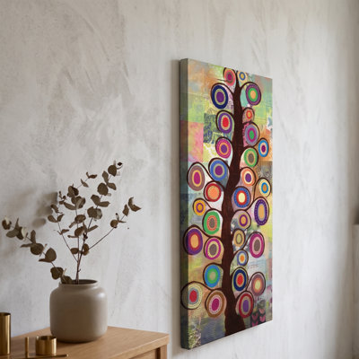 « Arbre de vie fantaisiste », impression d'art graphique sur toile