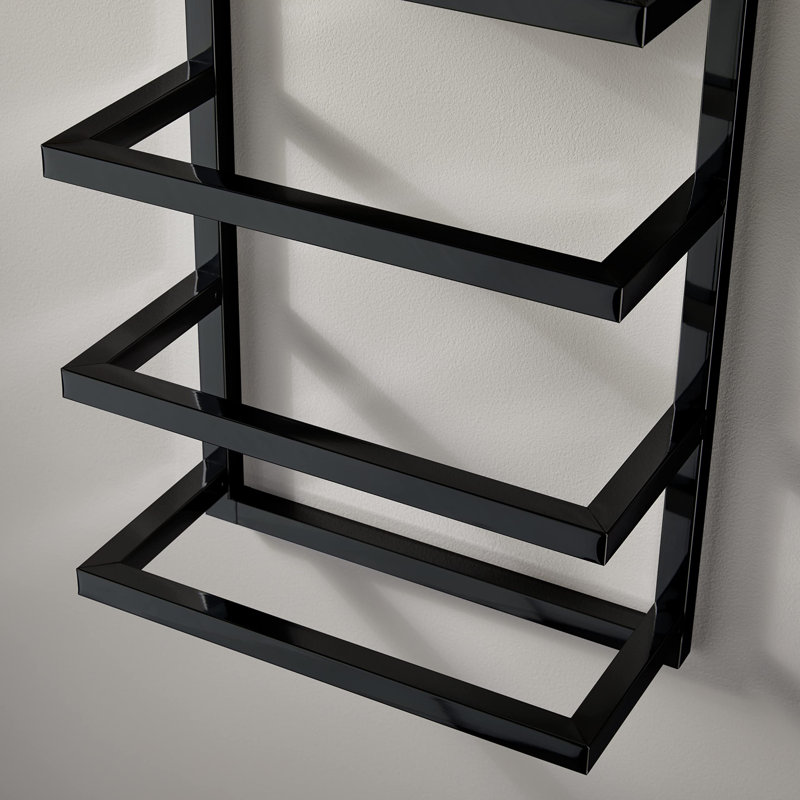 31 cm 4 - Bar Wall Mounted Towel Rack, Black