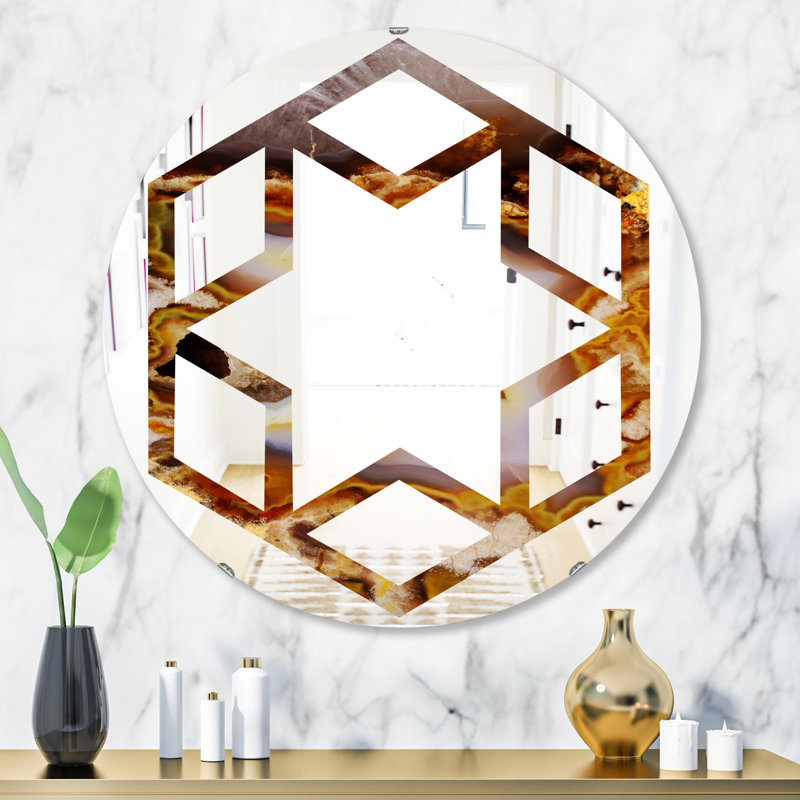 Miroir mural Hexagon Star, H 31,5 po x l 23,7 po