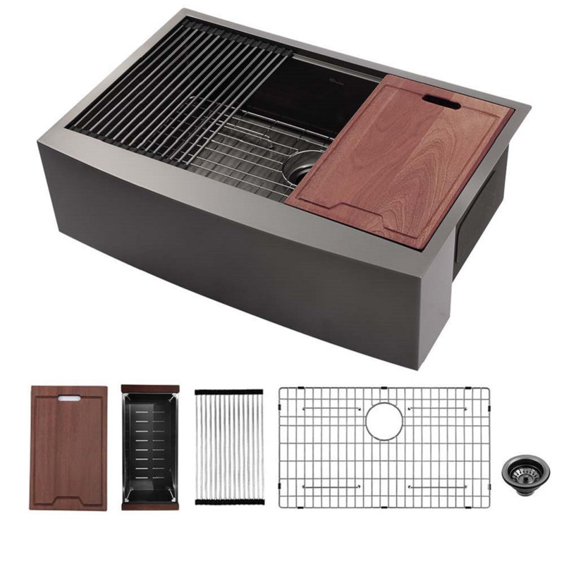 30'' L Single Bowl Stainless Steel Kitchen Sink