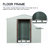 6Ft X 5Ft Outdoor Metal Storage Shed With Metal Foundation ,White-123030852-123030853