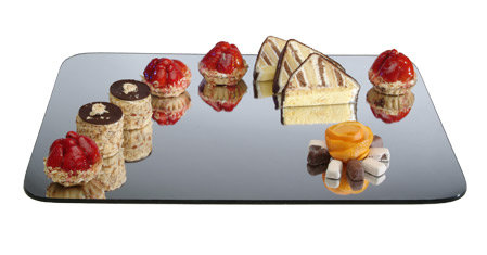 Rectangular Mirror Tray, 0.25" H x 24" W x 18" D