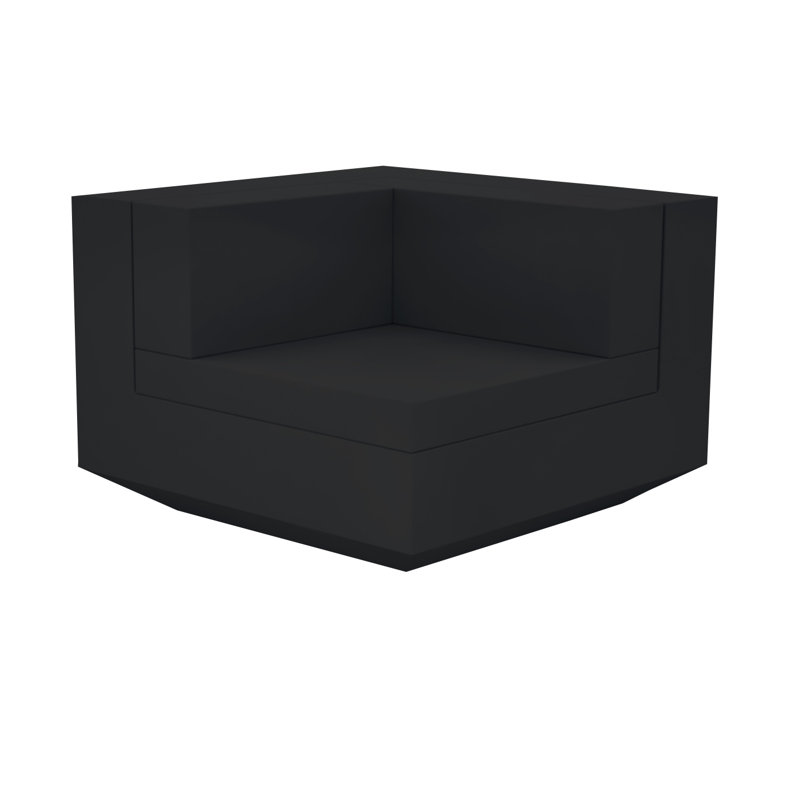 Vela - Canapé d'angle modulaire - Basic, Noir