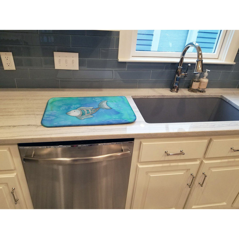 Tapis de séchage pour aquarelle de poisson