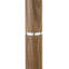 62 Inch Two-Tone Floor Lamp Fabric Drum Shade Rustic Oak Polished Nickel Contemporary Olie-1424983187