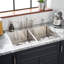 33" Ortega Double-Bowl Stainless Steel Drop-In Sink