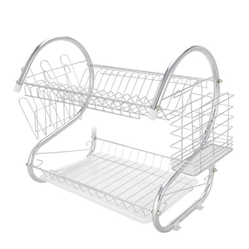 S-Shaped Dual-Layer Dish Drainer