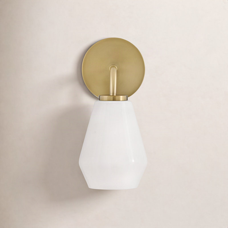 Carice Bath Sconce, Lacquered Brass