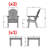 Anette Outdoor Adirondack Chair With Table-818309913