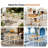 Compact Solid Wood Dining Table Set For Small Spaces, Ancient White, Kitchen & Dining Room