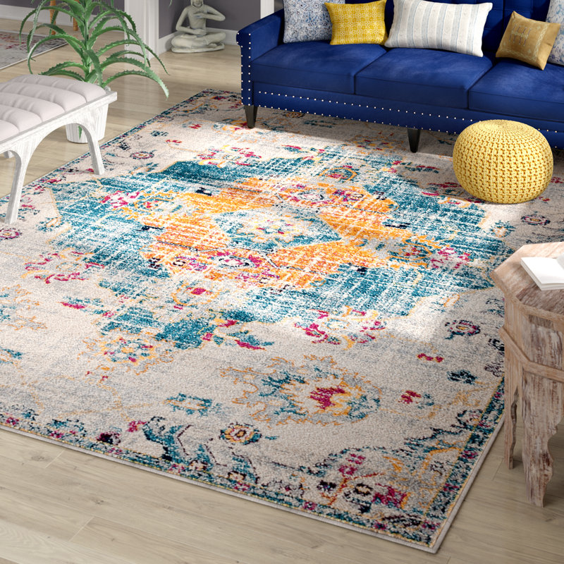Tapis beige Pontoise, Rectangle 12 pi 6 po x 15 pi