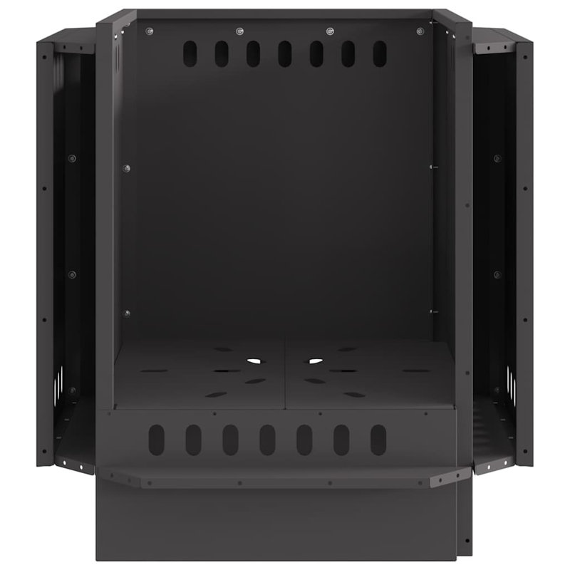 Modern Smokeless Fire Pit, Black, 51cm H x 48cm W x 48cm D