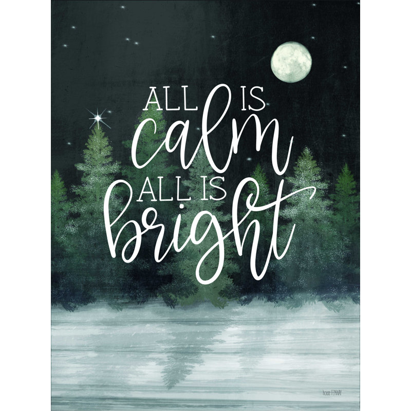 " All Is Calm I " by House Fenway, 16" H x 12" W  