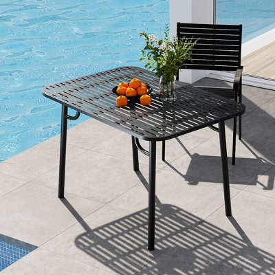 Carmedie Outdoor Garden Metal Table
