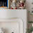 White Manufactured Wood Freestanding Fireplace