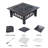  Steel Fire Pit Table – Portable Outdoor Bonfire & BBQ Set-215390332