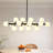 55In Black Linear Sputnik Chandelier With 16 Opaline Globes, Adjustable Mid-Century Modern Pendant Light For Dining Room And Kitchen Island-1795828776-1795828775-1795828774