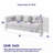 Deraz Fabric Standard Living Room Set-685766961