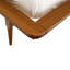 Mid-Century  Solid Wood  Platm Bed Frame With Spindle Headboard Walnut-1613294718