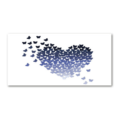 Heart From Butterflies - Wrapped Canvas Print