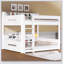 Queen Over Queen Bunk Bed With Storage Shelves And USB Ports-1282008523