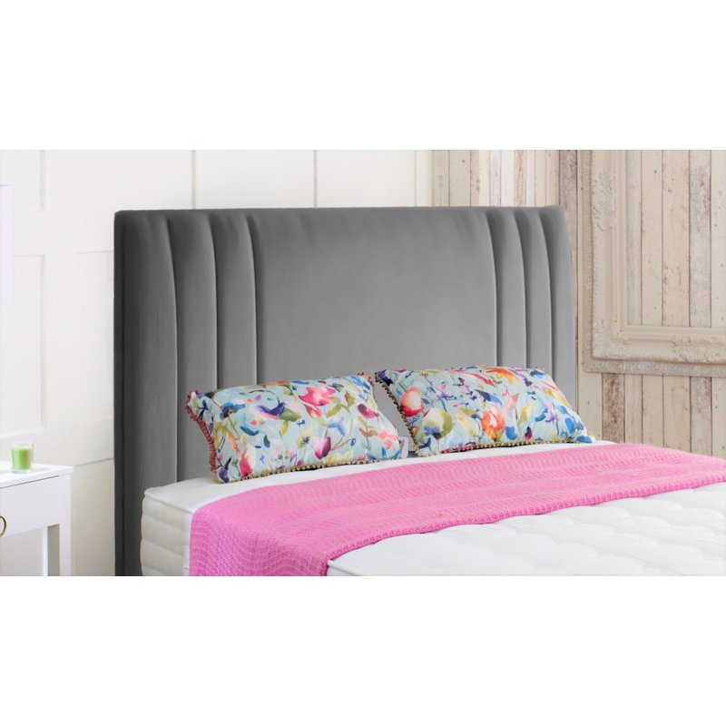 Ashlesha Upholstered Headboard, Super King (6'), Grey