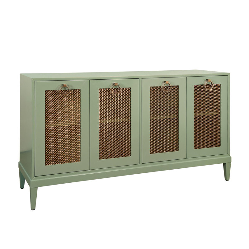 47.5 in. W Buffet Table, Green Lacquer