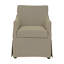 Chaise avec accoudoirs avec roulettes cachées