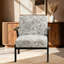 Chaise d'appoint moderne, fauteuil de lecture rembourré