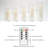 Flameless LED Candle with Timer Set of 5-1150162517