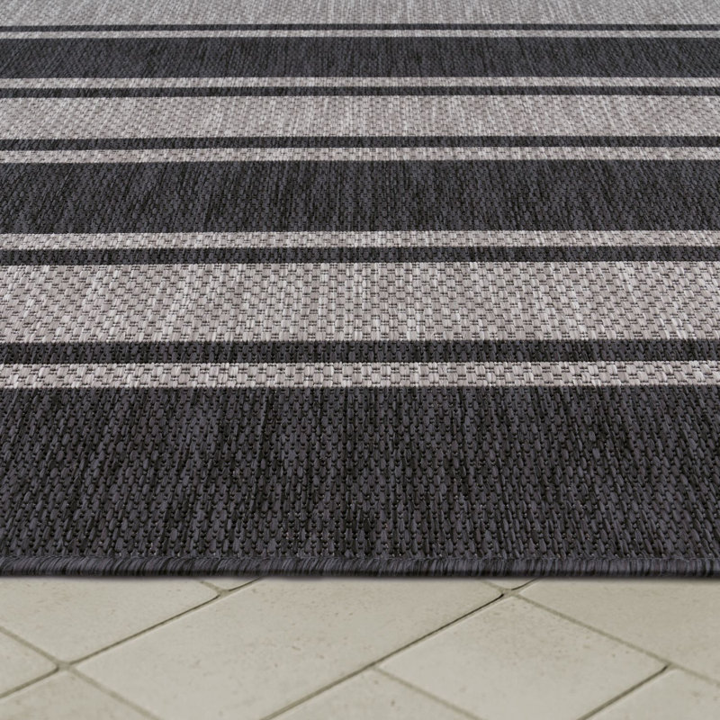 Cristhian Striped Area Rug, Round 160cm