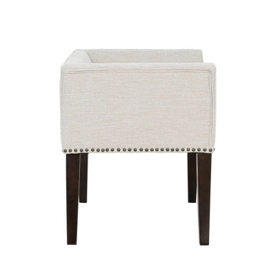 Banc rembourré crème