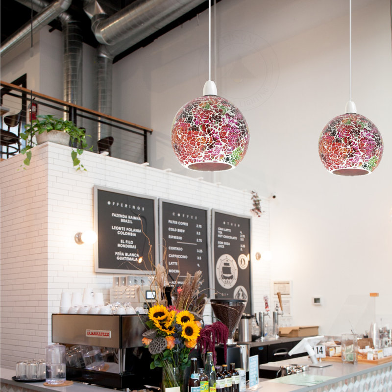 Naidu 14.5cm H Round Pendant Shade ( Uno ) in Multicolour